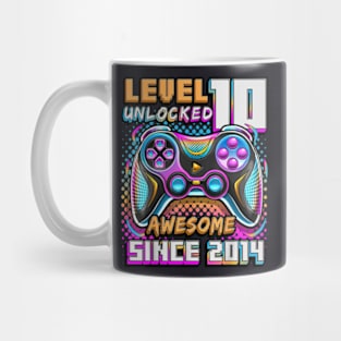 10th Birthday Gamer 10 Year Old Bday Boy Ten Son Mug